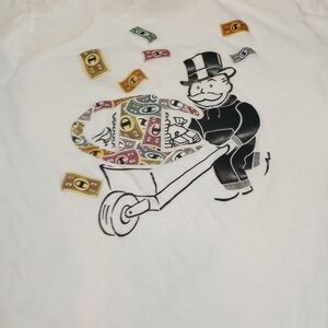 Champion Monopoly Man Logo Graphic Tee Shirt Board Game Throwback Youth SZ Large
